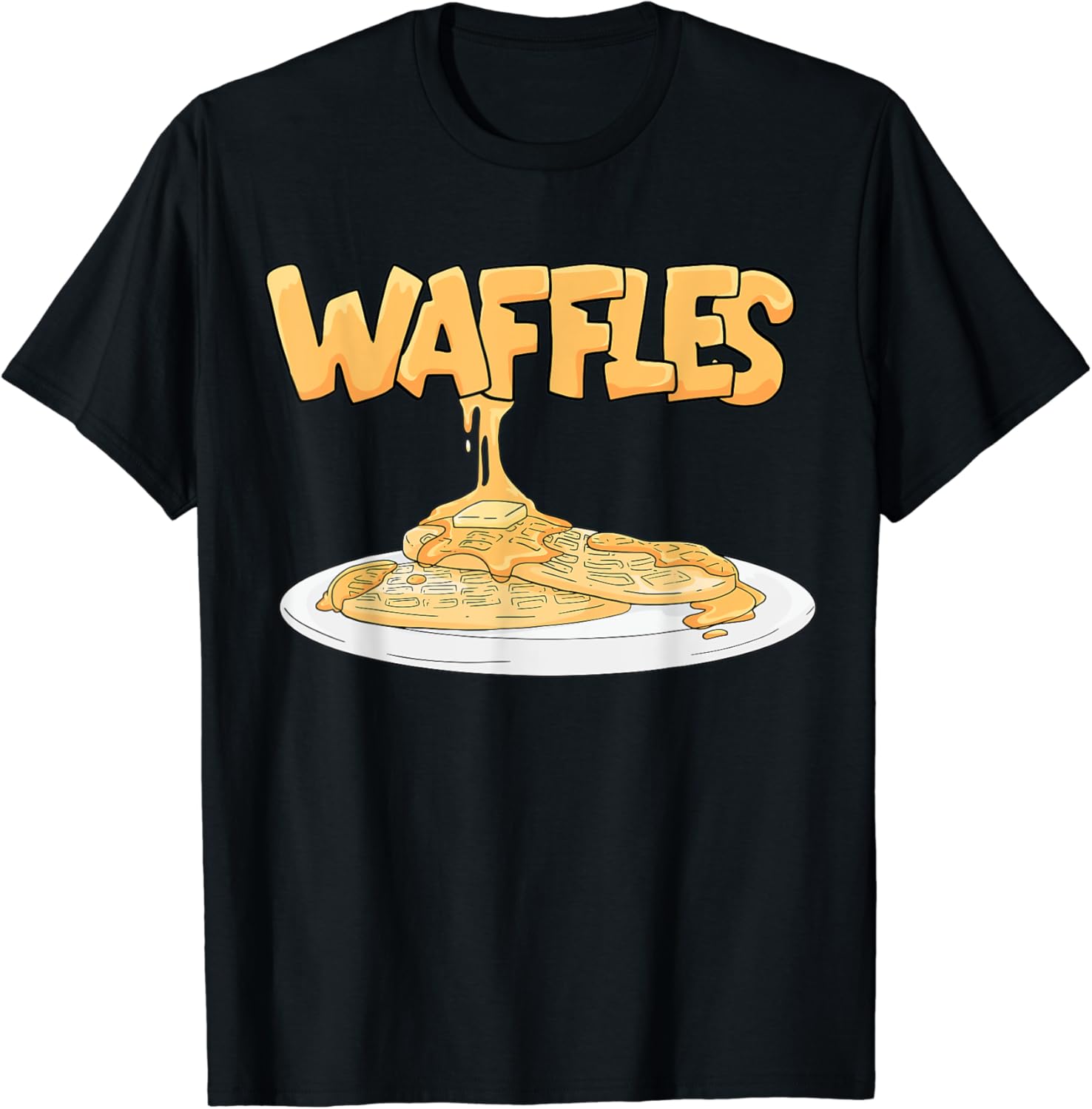 Waffles Waffle Gift TShirt Clothing, Shoes & Jewelry